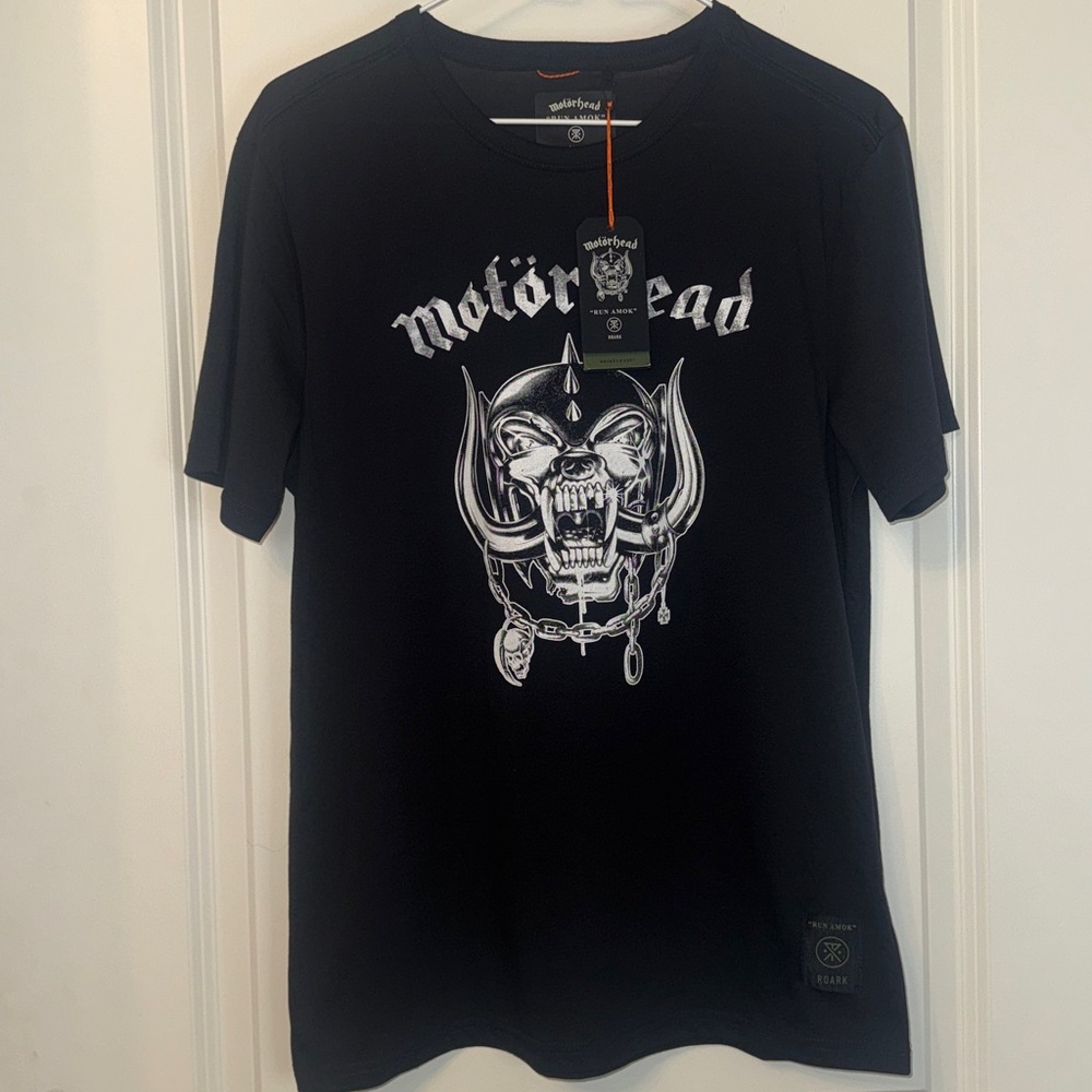 Motörhead Black T-Shirt “Run Amok” new with tags mens size Small